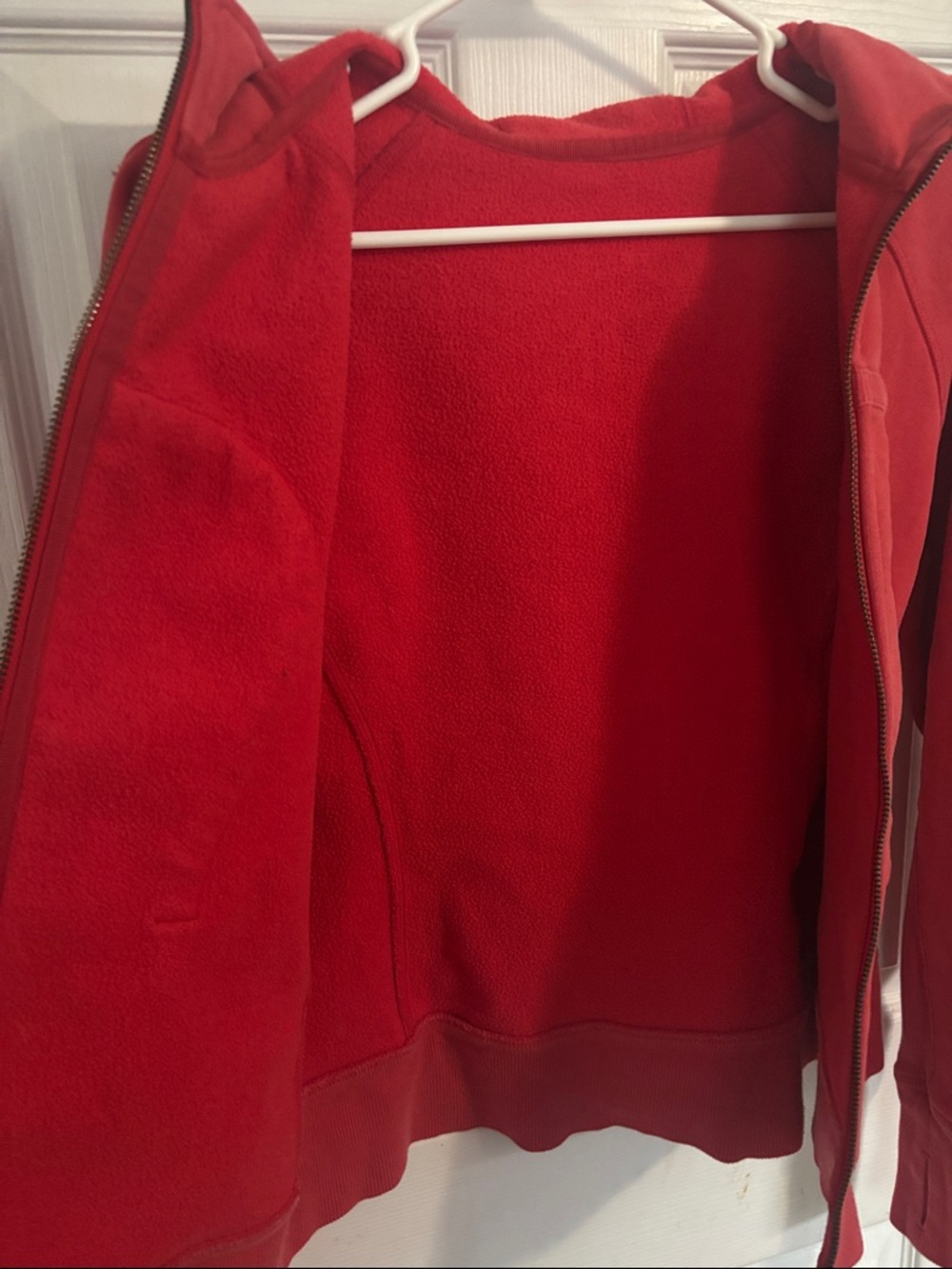 lululemon athletica Coral Red Full-Zip Hooded Jacket. - Picture 8 of 8